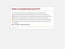Tablet Screenshot of compagniedusquare3.fr